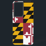 Samsung Galaxy S21 Plus Hoesje Vlag van Maryland Samsung Galaxy Hoesje<br><div class="desc">Maak van je Samsung Galaxy S21 Plus een feestje in Maryland's trots met onze exclusieve telefoonhoes met de staatsvlag! Deze cover, die met veel aandacht voor details is gemaakt, laat met trots de onderscheidende elementen van de Maryland-vlag zien. Het heeft een uniek ontwerp van afwisselende kwadranten van zwart en goud...</div>