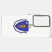 Samsung Galaxy S21 Plus Hoesje Vlag van Massachuse (Achterkant horizontaal)