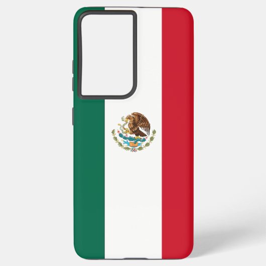 Samsung Galaxy S21 Plus Hoesje vlag van Mexico (Achterkant)