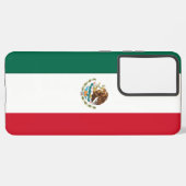 Samsung Galaxy S21 Plus Hoesje vlag van Mexico (Achterkant horizontaal)