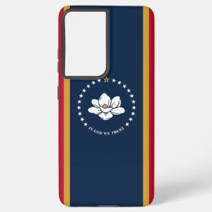 Samsung Galaxy S21 Plus Hoesje vlag van Mississipp