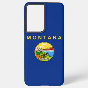 Samsung Galaxy S21 Plus Hoesje Vlag van Montana