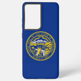 Samsung Galaxy S21 Plus Hoesje Vlag van Nebraska