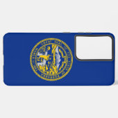 Samsung Galaxy S21 Plus Hoesje Vlag van Nebraska (Achterkant horizontaal)