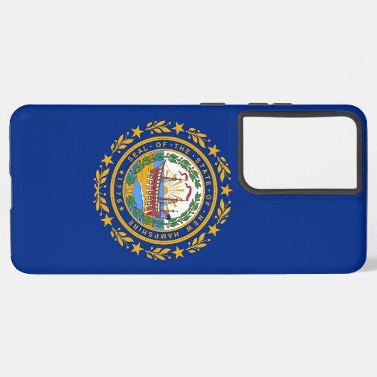 Samsung Galaxy S21 Plus Hoesje Vlag van New Hampsh Samsung Galaxy Hoesje (Achterkant horizontaal)