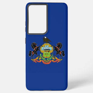 Samsung Galaxy S21 Plus Hoesje Vlag van Pennsylvan