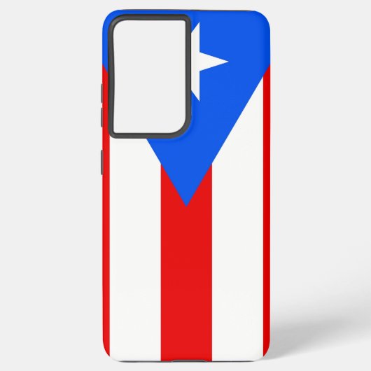Samsung Galaxy S21 Plus Hoesje Vlag van Puerto Ric (Achterkant)