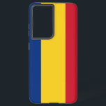 Samsung Galaxy S21 Plus Hoesje vlag van Roemenië<br><div class="desc">Voeg een vleugje Roemeense trots toe aan je telefoon met onze Samsung Galaxy S21 Plus-hoes met de vlag van Roemenië! Deze telefoonhoes is gemaakt met aandacht voor detail en viert het Roemeense erfgoed en de culturele identiteit. Het ontwerp toont met trots de iconische kleuren en het embleem van de Roemeense...</div>