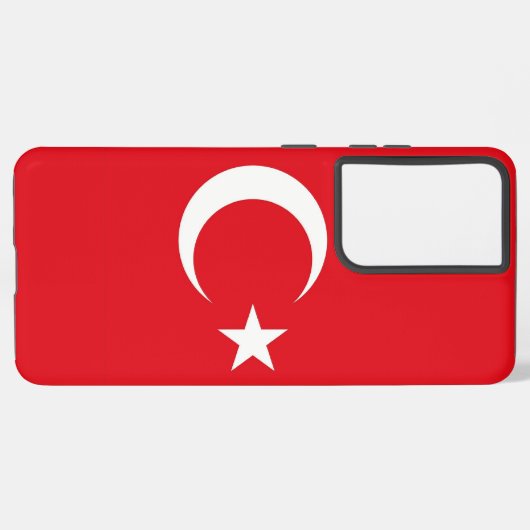Samsung Galaxy S21 Plus Hoesje vlag van Turkije Samsung Galaxy Hoesje (Achterkant horizontaal)
