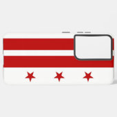 Samsung Galaxy S21 Plus Hoesje vlag van Washington (Achterkant horizontaal)