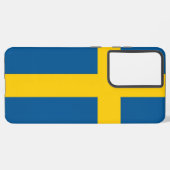Samsung Galaxy S21 Plus Hoesje vlag van Zweden (Achterkant horizontaal)