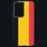 Samsung Galaxy S21 Plus Hoesjes vlag van België Samsung Galaxy Hoesje<br><div class="desc">Transformeer uw Samsung Galaxy S21 Plus met onze exclusieve telefoonhoes met de vlag van België! Deze telefoonhoes is vervaardigd met zorgvuldige aandacht voor detail en toont met trots het iconische ontwerp van de Belgische vlag. De vlag toont drie verticale strepen in zwart, geel en rood, die de eenheid en geschiedenis...</div>