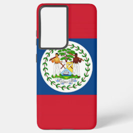 Samsung Galaxy S21 Plus Hoesjes vlag van Belize Hoesje