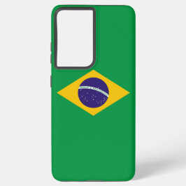 Samsung Galaxy S21 Plus Hoesjes vlag van Brazilië Samsung Galaxy Hoesje