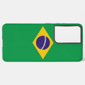 Samsung Galaxy S21 Plus Hoesjes vlag van Brazilië Samsung Galaxy Hoesje (Achterkant horizontaal)