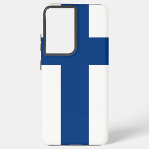Samsung Galaxy S21 Plus Hoesjes vlag van Finland Hoesje