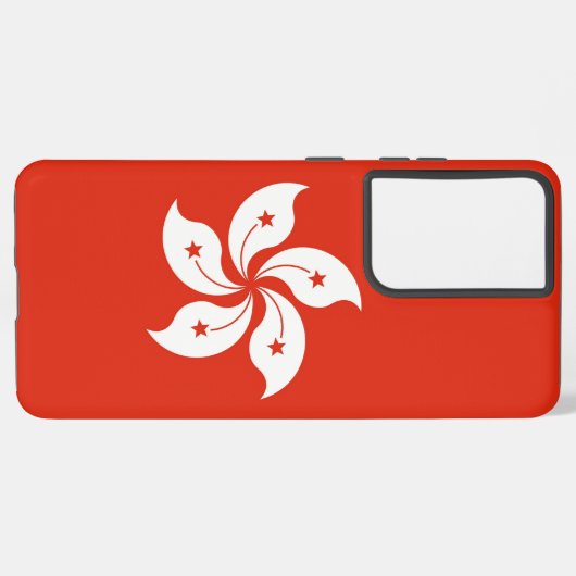 Samsung Galaxy S21 Plus Hoesjes vlag van Hong Kong Samsung Galaxy Hoesje (Achterkant horizontaal)