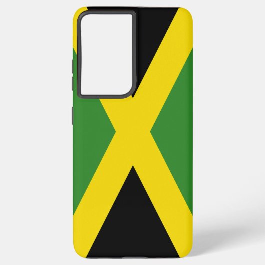 Samsung Galaxy S21 Plus Hoesjes vlag van Jamaica Samsung Galaxy Hoesje (Achterkant)