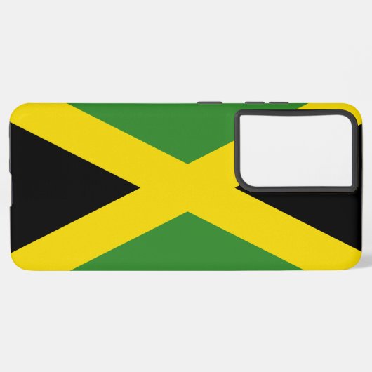 Samsung Galaxy S21 Plus Hoesjes vlag van Jamaica Samsung Galaxy Hoesje (Achterkant horizontaal)