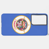 Samsung Galaxy S21 Plus Hoesjes vlag van Minnesota Hoesje (Achterkant horizontaal)