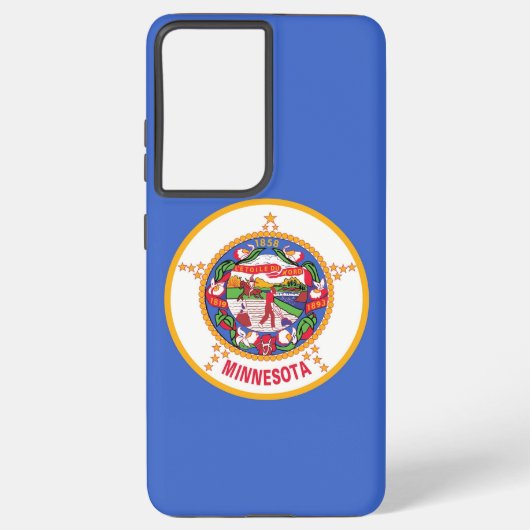 Samsung Galaxy S21 Plus Hoesjes vlag van Minnesota Samsung Galaxy Hoesje (Achterkant)