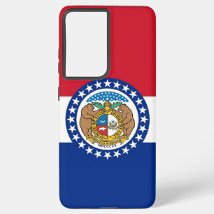 Samsung Galaxy S21 Plus Hoesjes vlag van Missouri Hoesje