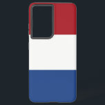 Samsung Galaxy S21 Plus Hoesjes vlag van Nederland Samsung Galaxy Hoesje<br><div class="desc">Introductie van onze Samsung Galaxy S21 Plus cover met de Nederlandse vlag, ontworpen om bescherming te combineren met een viering van het Nederlandse erfgoed. Deze cover, die met veel aandacht voor details is vervaardigd, toont trots de iconische driekleur van rood, wit en blauw, die de geschiedenis, cultuur en nationale identiteit...</div>