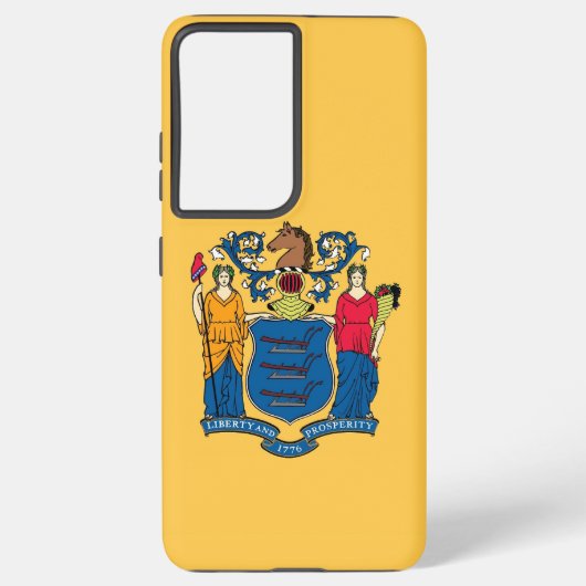 Samsung Galaxy S21 Plus Hoesjes vlag van New Jerse Hoesje (Achterkant)