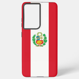 Samsung Galaxy S21 Plus Hoesjes vlag van Peru Hoesje