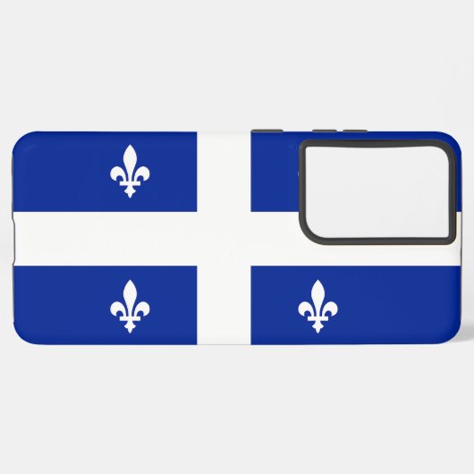 Samsung Galaxy S21 Plus Hoesjes vlag van Quebec Samsung Galaxy Hoesje (Achterkant horizontaal)