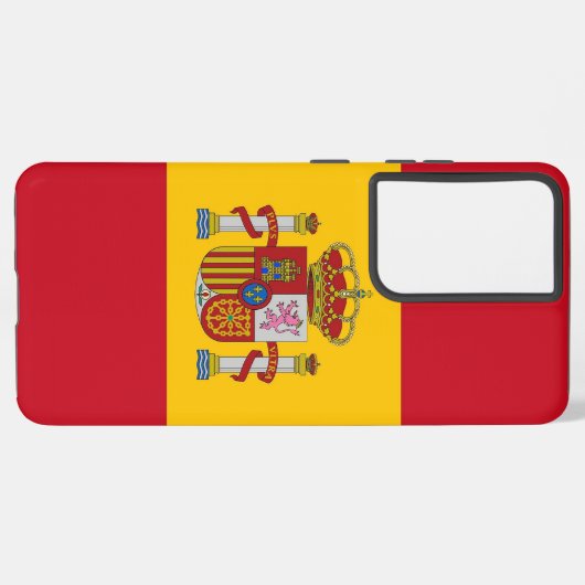 Samsung Galaxy S21 Plus Hoesjes vlag van Spanje Samsung Galaxy Hoesje (Achterkant horizontaal)