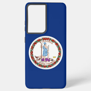 Samsung Galaxy S21 Plus Hoesjes vlag van Virginia Hoesje