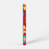 Samsung Galaxy S21 Red Flowery Phone Case Samsung Galaxy Hoesje (Rechterkant)