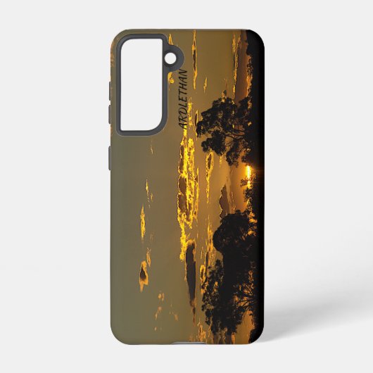 Samsung Galaxy S21 Stoer Hoesje, glanzend Samsung Galaxy Hoesje (Achterkant)