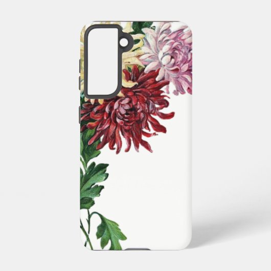 SAMSUNG GALAXY S21 Telefoon Case FLOWER DESIGN STI Hoesje (Achterkant)