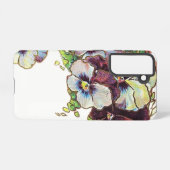 SAMSUNG GALAXY S21 Telefoon Case FLOWER DESIGN STI Samsung Galaxy Hoesje (Achterkant horizontaal)