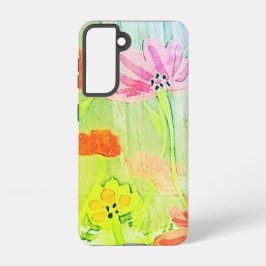 SAMSUNG GALAXY S21 Telefoon Case FLOWER STYLE DESI Hoesje