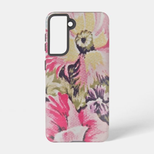 SAMSUNG GALAXY S21 Telefoon Case FLOWER STYLE DESI Hoesje (Achterkant)