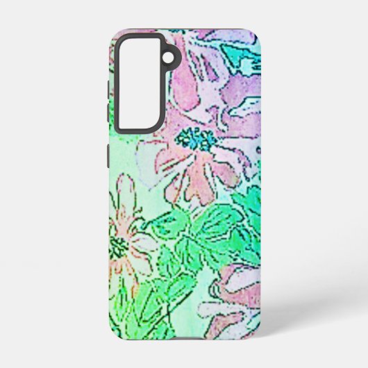 SAMSUNG GALAXY S21 Telefoon Case FLOWER STYLE DESI Samsung Galaxy Hoesje (Achterkant)