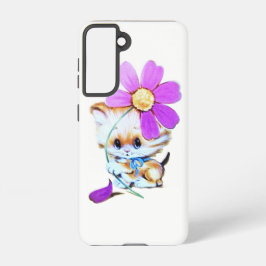 SAMSUNG GALAXY S21 Telefoonhoes LITTLE CAT STIJL Hoesje