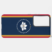 Samsung Galaxy S21 Ultra Case, Mississippi flag Hoesje (Linkerkant)