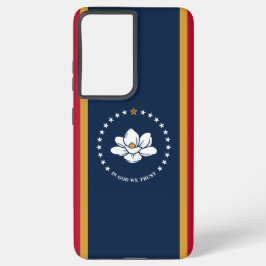 Samsung Galaxy S21 Ultra Case,  Mississippi flag Samsung Galaxy Hoesje