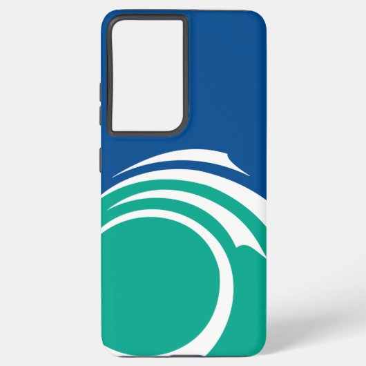 Samsung Galaxy S21 Ultra Case with Ottawa flag Hoesje (Achterkant)