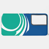 Samsung Galaxy S21 Ultra Case with Ottawa flag Hoesje (Linkerkant)