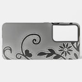 Samsung Galaxy S21 ultra Hoesje bloem ontwerp (Linkerkant)