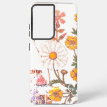 Samsung Galaxy S21 ultra Hoesje BLOEM ONTWERP