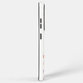 Samsung Galaxy S21 ultra Hoesje BLOEM ONTWERP (Rechterkant)