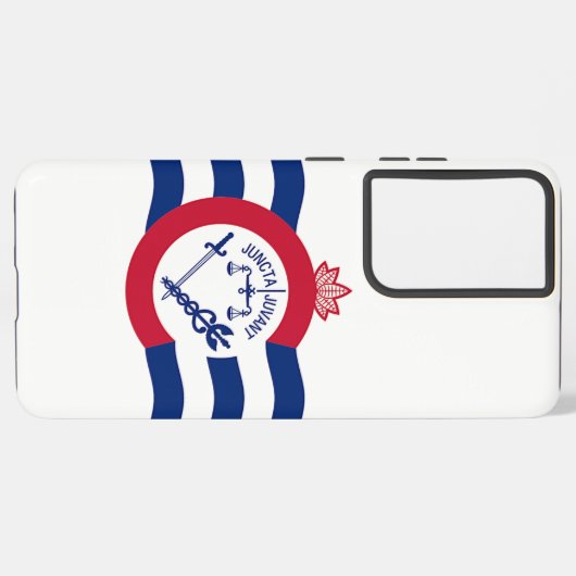 Samsung Galaxy S21 Ultra Hoesje Cincinnati vlag (Linkerkant)