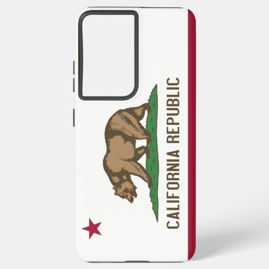 Samsung Galaxy S21 Ultra Hoesje Flag of California (Achterkant)