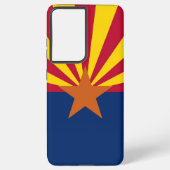 Samsung Galaxy S21 Ultra Hoesje Flag van Arizona,  (Achterkant)